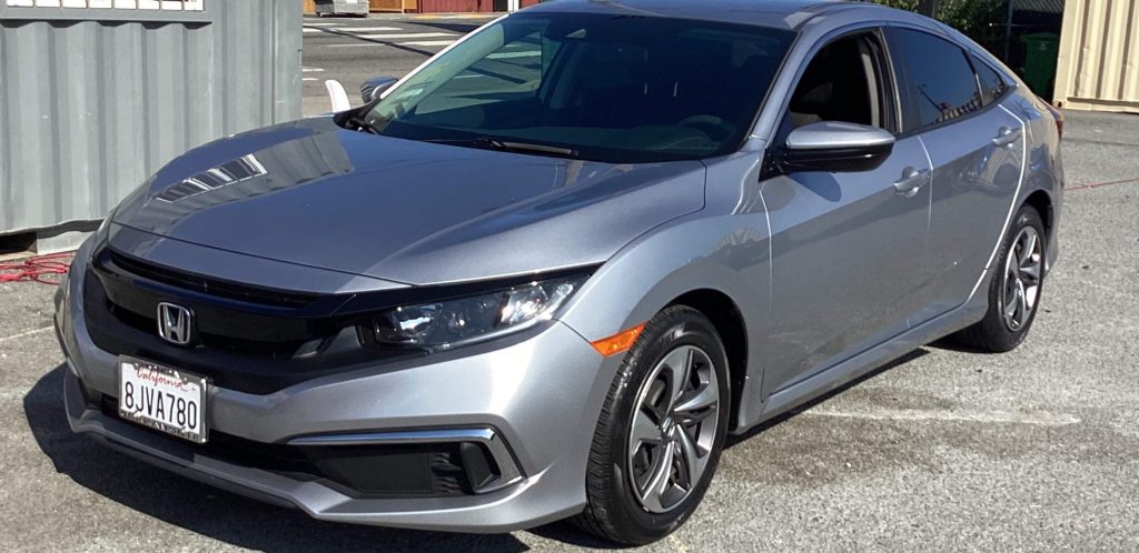 2019 Silver Honda Civic Sedan | Xscape Rentals | San Francisco Car Rental